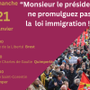 appel à manifester contre la loi immigration le 21 janvier 2024