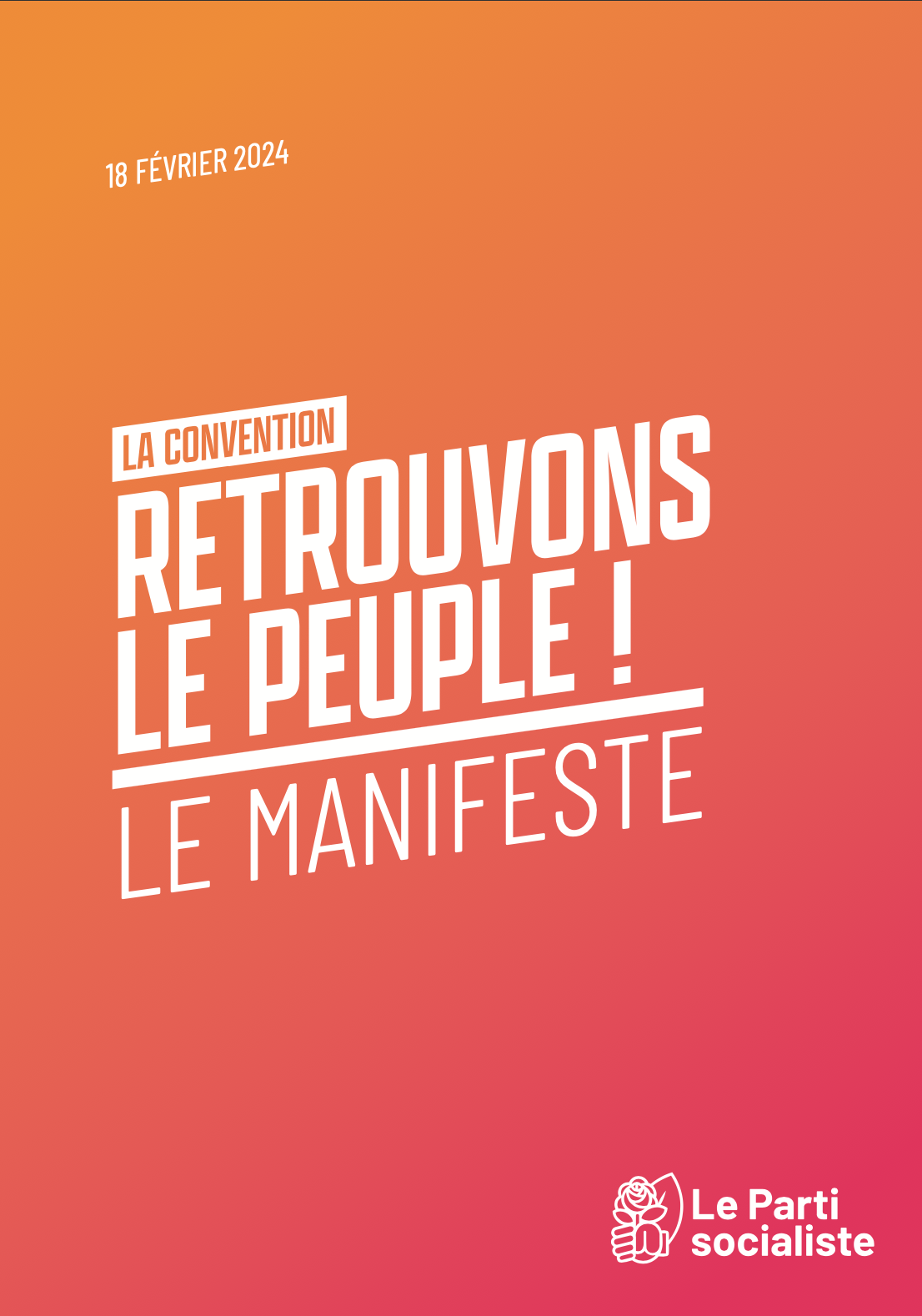 couverture du texte de la convention retrouvons le peuple